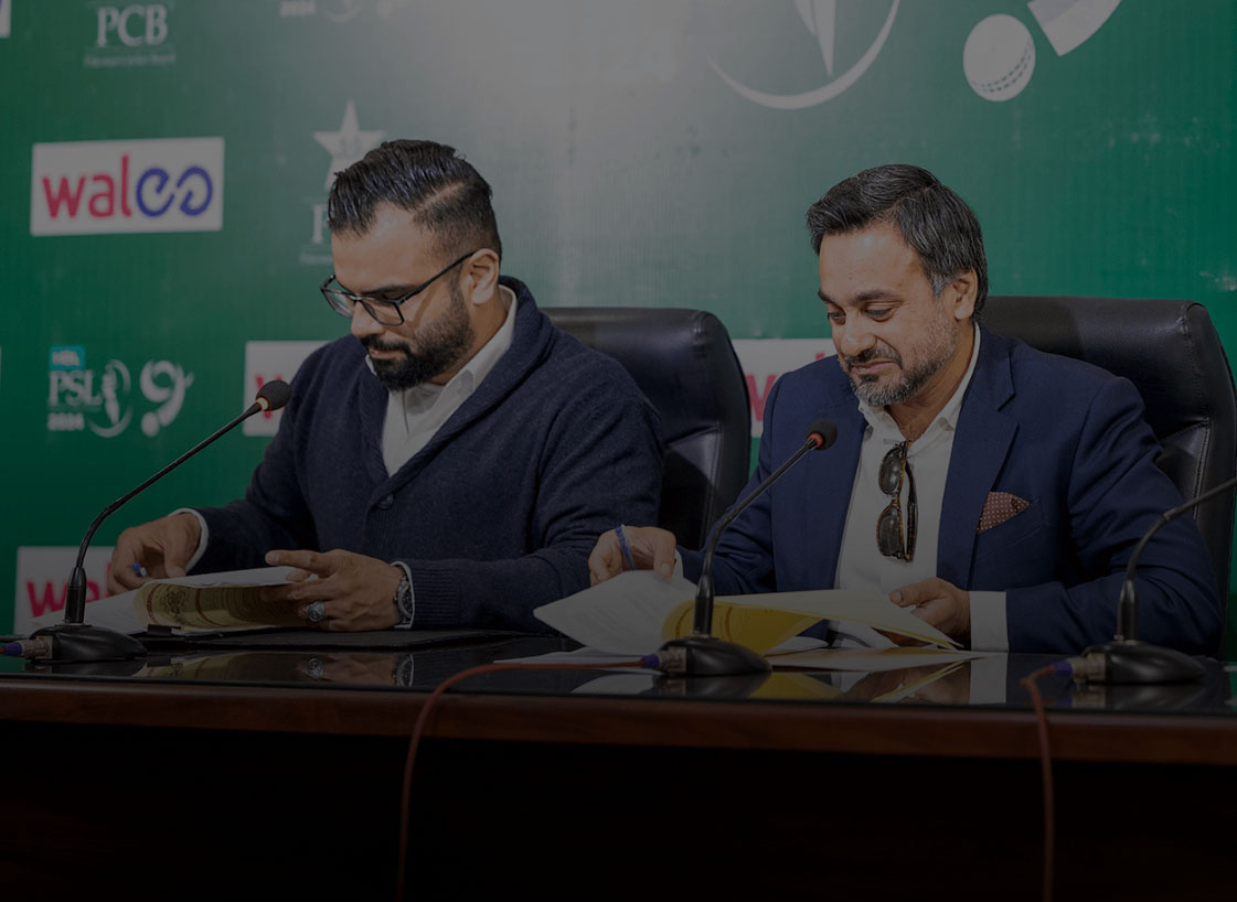 PCB and Walee Signed Deal For Digital Broadcasting  Of HBL PSL 9 and 10